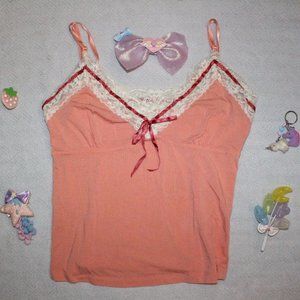 ♡【Apricot Ribbon Camisole OLD NAVY】 ♡ ♥〔Femme Lol